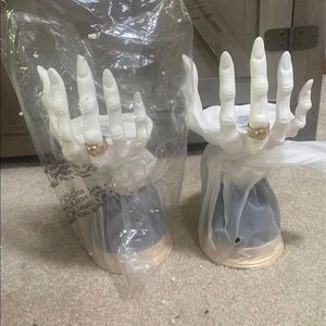 BATH & BODY WORKS WITCH HAND CANDLE HOLDER (2)